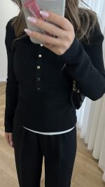 High Neck Knitted Sweater - الصورة 26