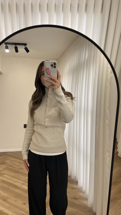 ⁦High Neck Knitted Sweater⁩ - الصورة ⁦21⁩