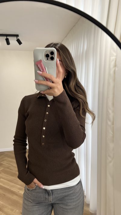 ⁦High Neck Knitted Sweater⁩ - الصورة ⁦17⁩