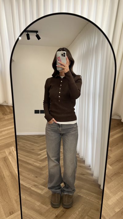 ⁦High Neck Knitted Sweater⁩ - الصورة ⁦16⁩