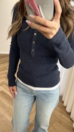 High Neck Knitted Sweater - الصورة 13