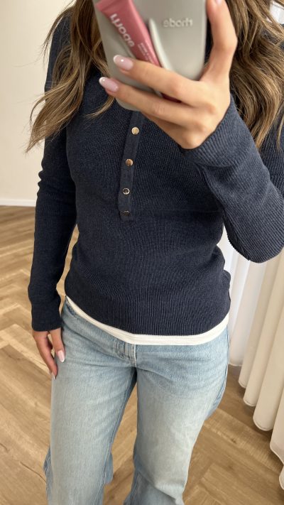 ⁦High Neck Knitted Sweater⁩ - الصورة ⁦13⁩