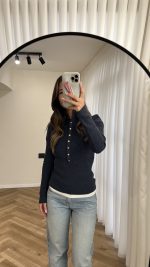 High Neck Knitted Sweater - الصورة 10