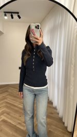 High Neck Knitted Sweater - الصورة 9