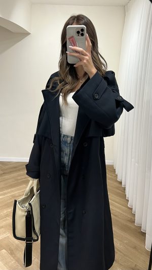 Navy Trench Coat