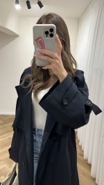⁦Navy Trench Coat⁩ - الصورة ⁦6⁩
