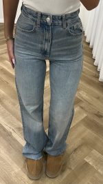 High Waist Blue Jeans