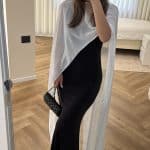 White Two Pieces Chiffon Dress